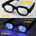thumbnail image 1 of Mouliraty LED Light Up Glasses, Luminous Glasses Eyewear, Glasses Science Fiction Future Cool LED Glasses for Adult, C, 1 of 5