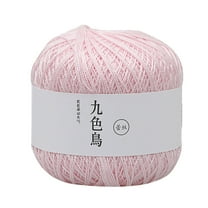 Vikakiooze Lace Thread Diy Woven Fine Cotton Thread Crochet Yarn 8th
