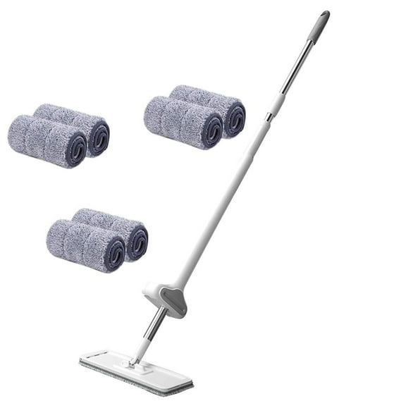 Mouliraty Large Rotary Handless Flat Mop For Household Water Absorption, Lazy Person Mopping, Tool Mop