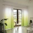 thumbnail image 1 of Mouliraty Leaves Sheer Curtain Window Voile Drape Valance 1 Panel Fabric, 1 of 9