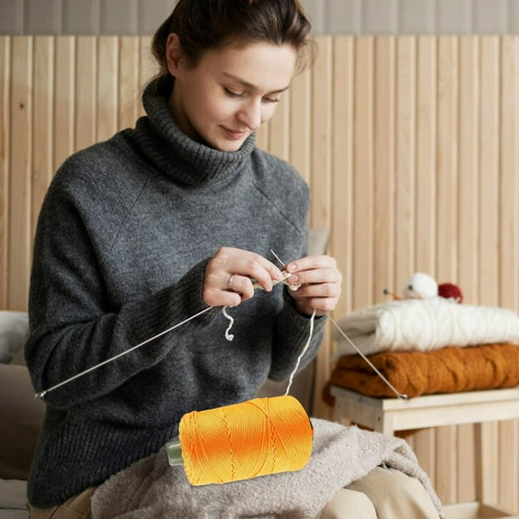 Mouliraty Light Weight Ice Silk Thread Composite Yarn Hand Woven DIY Hollow Thread Hook Pack Summer Cool Hat Cushion Yarn