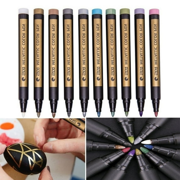 Mouliraty Markers Paints Pens Art Glass Paint Writing Markers DIY 1ml