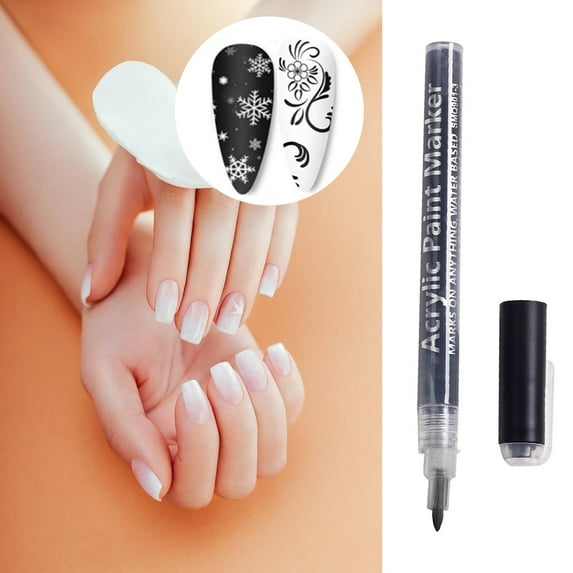Mouliraty Nail Art Painting Graffiti Pen Acrylic Marker Pen Color Hand Drawn Dots And Hooks DIY Nails No Baking Watercolor 5ml
