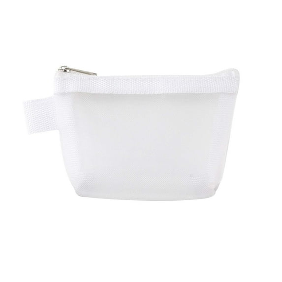 Mouliraty Nylon Three-dimensional Triangular Mesh Coin Purse Large-capacity Key Bag Card Case Coin Bag Transparent Storage Bag