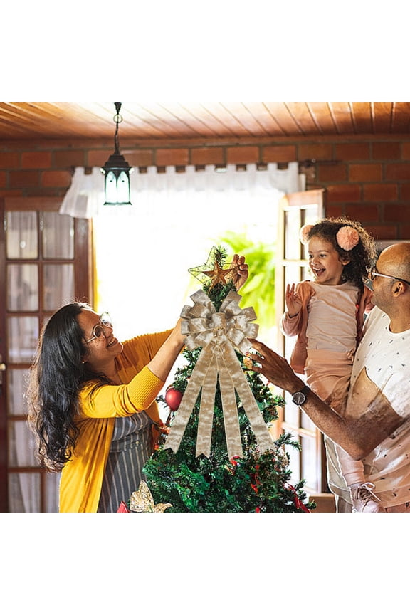 One Side Gold Trimmed Velvet Ribbon Christmas Bow Christmas Tree Back Wall Gift Box Bag Decorations