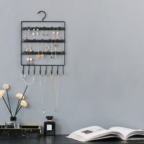 Vikakiooze Organizer For Display — Jewelry Stand For Hanging Rings & Earrings, Wall-Mounted Jewelry Organizer Metal Wall Jewelry Display Stand Ins Girls Princ