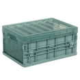 thumbnail image 1 of Vikakiooze Plastic Folding Storage Container Basket Crate Box Stack Foldable Organizer Box, 1 of 4