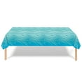 thumbnail image 1 of Mouliraty Plastic Tablecloth Party Table Set Ocean Tablecloth Blue Beach Pool, 1 of 9