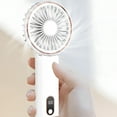thumbnail image 1 of Mouliraty Portable Handheld Fan, Built-in 2000mAh Battery, 4 Adjustable Wind Speed, Real-time Power Display, USB Charging, Foldable Fan with Mobile Power Source, 1 of 8