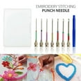 thumbnail image 1 of Mouliraty Punch Needle Set Combination Punch Le Embroidery Needle Hand Made DIY Weaving Tool With Interchangeable Embroidery Needle Tip, 1 of 9