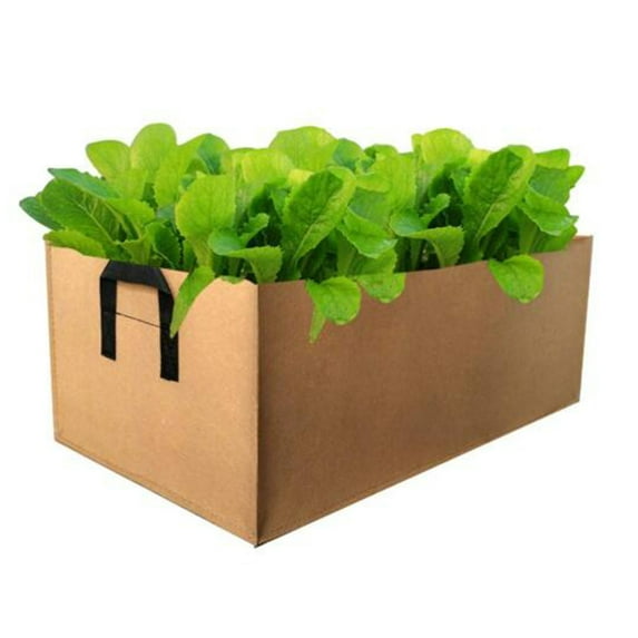 Mouliraty Rectangular Garden Growing Bag Plants Bags Square Planting Container Fabric