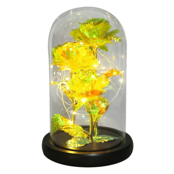 Mouliraty Red Rose Flower with LED Light, Valentine's Day, Birthday, Christmas Gift, Mother's Day Birthday Romantic Surprise Gifts for Girlfriend Wife Women