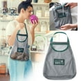 thumbnail image 1 of Mouliraty Reusable Mesh Grocery Bags, Can Carry Fruit And Vegetable Net Bag, Wall Hanging Household Storage Bag, Portable Hollow Out Breathable Ginger, Garlic, Hanging Bag, 1 of 9