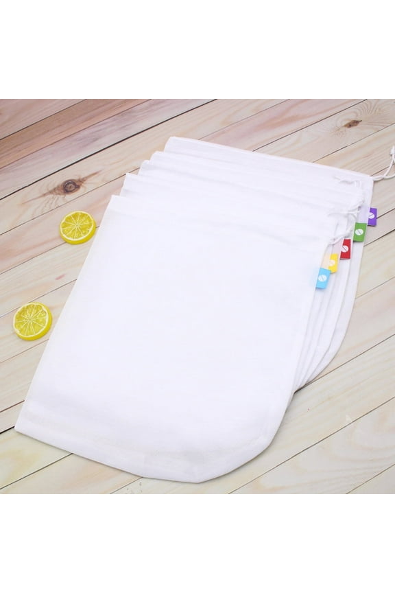 Reusable Produce Bags Washable Mesh Bags for and Vegetables Set of 5