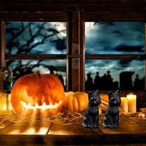 Vikakiooze Set Of Mini Halloween Resin Figurines For Tabletop Display With Assorted Spooky Designs Ideal For Home Decor Halloween Parties Decorations