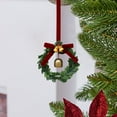 thumbnail image 1 of Mouliraty Small Christmas Wreath, Pendant Christmas Interior Decoration Christmas Tree Wreath Hanging Decoration, for Xmas Front Door Window Chair Fireplace Table Pillar Farmhouse Decor, B, 1 of 5