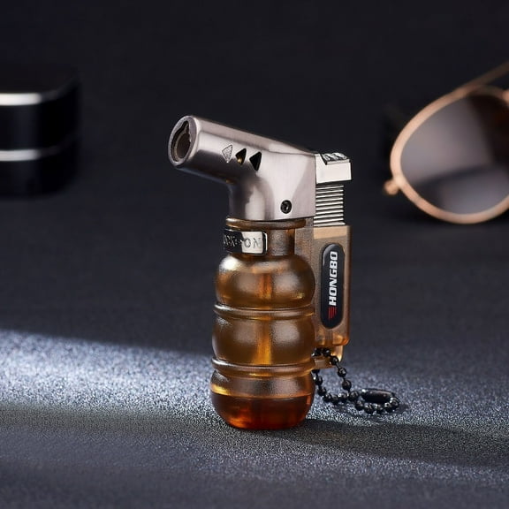 Mouliraty Small Welding Spray Inflatable Lighter Elbow Fixed Fire Straight Lighter