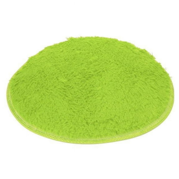 Mouliraty Soft Bath Bedroom Floor Shower Round Mat Rug Non-slip Green