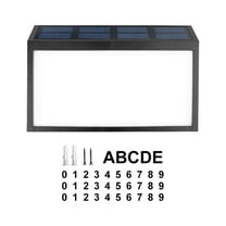 Mouliraty Solar-Powered Address Sign LED Light