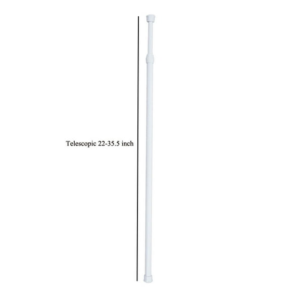 Mouliraty Spring Extendable Telescopic Net Voile Tension Curtain Rail Pole Rod Rods