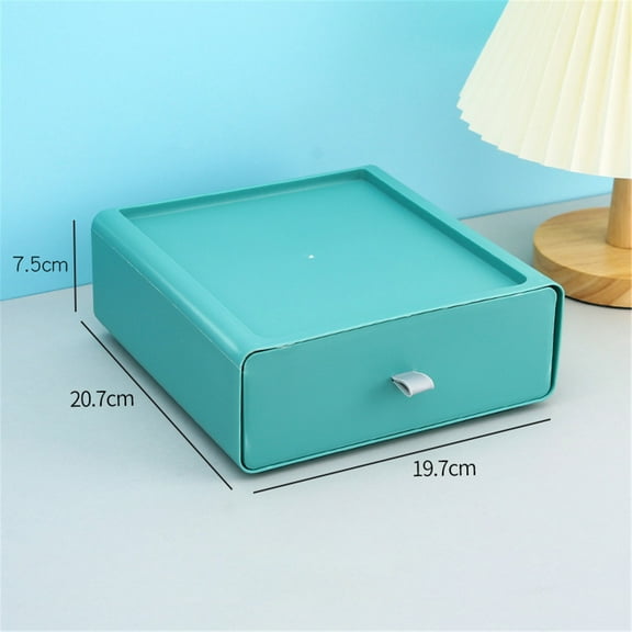 Mouliraty Stackable Drawer Desktop Storage Box Student Dormitory Office Desk Stationery Sundries Cosmetic Dressing Table Finishing