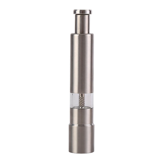 Vikakiooze Stainless Steel Manual Spice Multi-purpose Pepper Grinder Manual Press Type Household Pepper Grinder