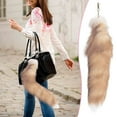 thumbnail image 1 of Vikakiooze Tail Fake Tail Tail Furry Faux Tail Realistic Tail Keychain Decoration Tail Suitable For Handbag Backpack Cosplay, 1 of 4