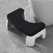 Vikakiooze Toilet Stool Squatting Poop Stool Bathroom Potty Step Stool Toilet Assistance Steps Step Stool Fits All Toilets Detachable Stackable