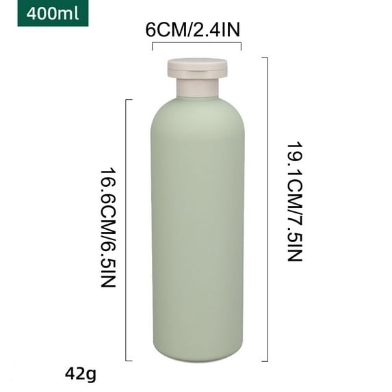 Mouliraty Travel Bottles, 200 Ml, 260 Ml, 300 Ml, 400 Ml, 500 Ml, Leak-proof Travel Container For Shampoo, Toiletries, Lotion, Conditioner, Shower Gel, Cream, Material