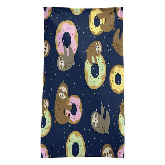 Mouliraty Ultra Lightweight Fibre Sloth Print Series Beach Towel, Colourful Bath Towel, Anti-sand Beach Mat, Multi-purpose Travel Towel, Suitable for Beach, Pool and Swimming Pool 30x60 Inch