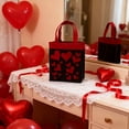 thumbnail image 1 of Mouliraty Valentine's Day Canvas Tote, 5.5x3.9x6.7 in Day Candy Bag Day Peach Heart Gift Bag Handbag, Ideal for Valentine's Day, Weddings Gift Bags, 1 of 8