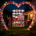 thumbnail image 1 of Mouliraty Valentines Day Garden Flag, 12.6x18.5in Garden Flag Yard Outdoor Festival Decorative, for Anniversary Wedding Yard Outdoor Decoration, A, 1 of 6