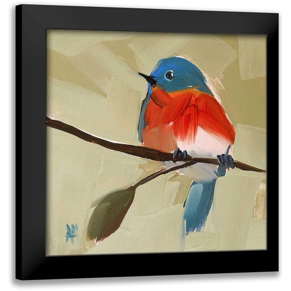 Moulton, Angela 12x12 Black Modern Framed Museum Art Print Titled - Bluebird No. 21