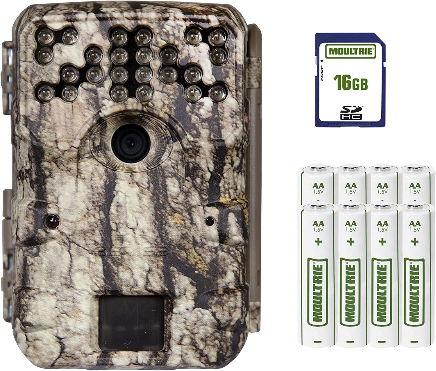 Moultrie A900 Bundle Trail Camera (2020) Batteries 16 MB SD
