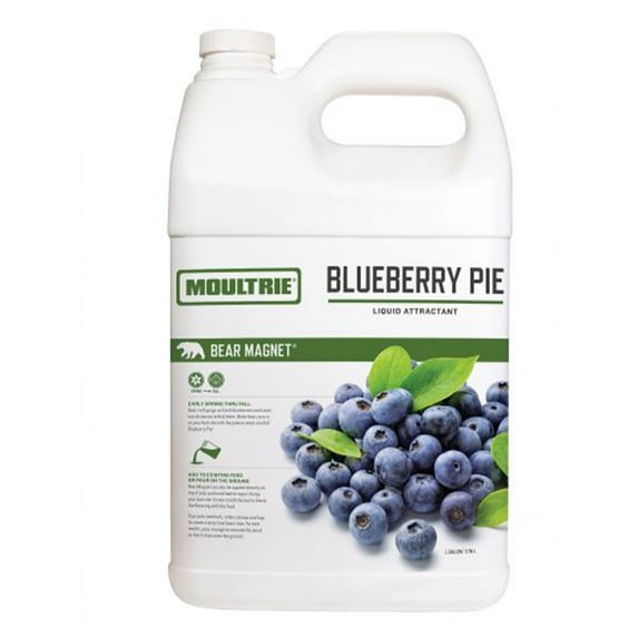 Moultrie Bear Magnet 1 Gallon Hunting Liquid Scent Attractant, Blueberry Pie