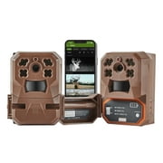 Moultrie Edge Cellular Trail Camera - Auto Connect - Nationwide Coverage - HD Video-Audio - Built in Memory - Cloud Storage (2-Pack)