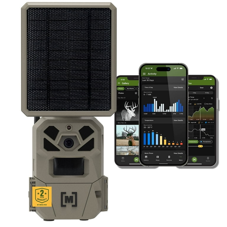 Moultrie Edge Solar Cellular Trail Camera Integrated Solar Panel