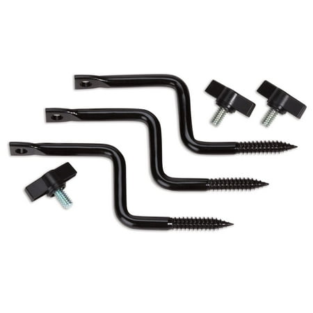 Moultrie Steel Universal EZ Tree Mount Game Camera Screw in Brackets, 3-Pack