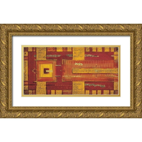 Moumen, Leila 24x14 Gold Ornate Wood Framed with Double Matting Museum Art Print Titled - Le reve de cette nuit