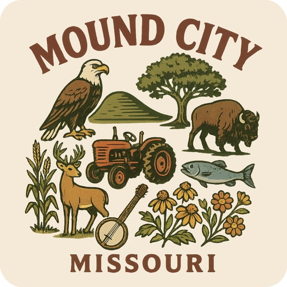Mound City Missouri Keepsakes Souvenir Vinyl Sticker – Destination Travel Keepsake Collectible (4-Inches Wide)