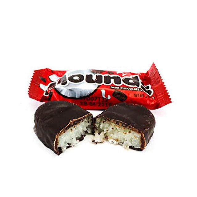Mounds Dark Chocolate Coconut Filled Snack Size Treats, 0.6 Ounce (Pack of 3 Pounds)