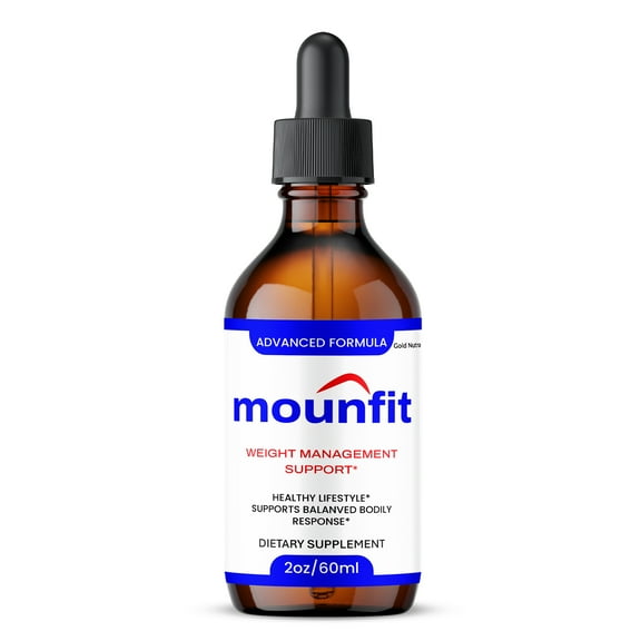 Mounfit Drops Liquid Supplement, Moun fit All Natural Formula for Men and Women, Made in USA, Maximum Strength (1 Pack)