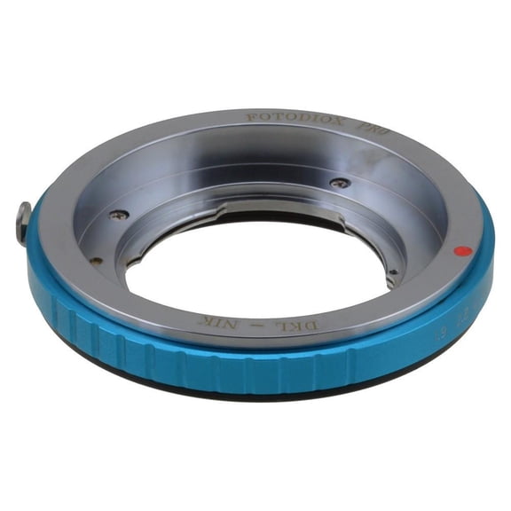 Fotodiox Pro Lens Mount Adapter - Voigtlnder Bessamatic / Ultramatic Mount SLR Lens to Nikon F Mount SLR Camera Body with Selectable Clicked / Declicked Aperture Control