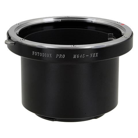 Fotodiox Pro Lens Mount Adapter - Mamiya 645 (M645) Mount Lenses to Sony Alpha E-Mount Mirrorless Camera Body