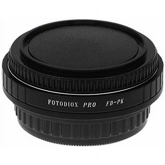 Fotodiox Pro Lens Mount Adapter - Canon FD & FL 35mm SLR lens to Pentax K (PK) Mount SLR Camera Body, with Built-In Aperture Control Dial