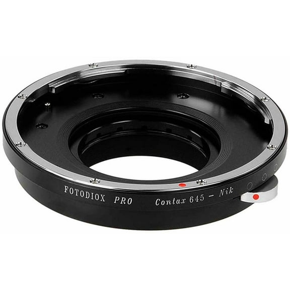 Fotodiox Mount Adapter with Aperture Control for Contax 645 Lens to Nikon F-Mount Camera