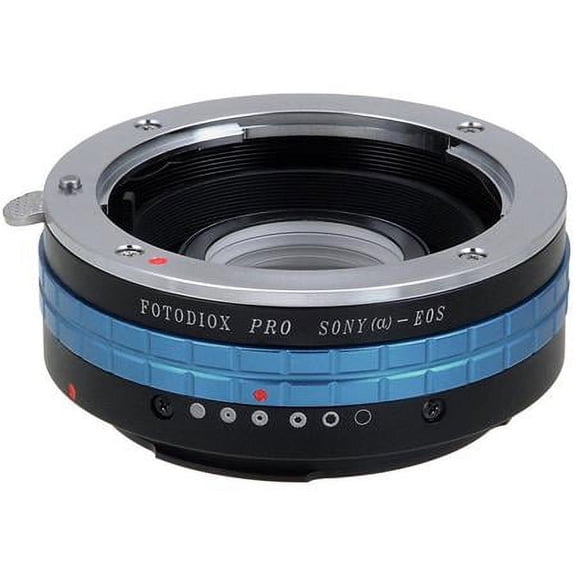 Fotodiox Pro Lens Mount Adapter - Sony Alpha A-Mount (and Minolta AF) DSLR Lens to Canon EOS (EF, EF-S) Mount SLR Camera Body, with Built-In Aperture Control Dial