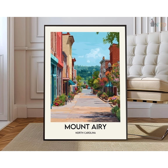 Mount Airy North Carolina Poster, Unframed Paper Poster 8x10in