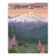 thumbnail image 1 of Mount Baker, Washington, Bears and Spring Flowers (1000 Piece Puzzle, Size 19x27, Challenging Jigsaw Puzzle for Adults and Family, Made in USA), 1 of 4