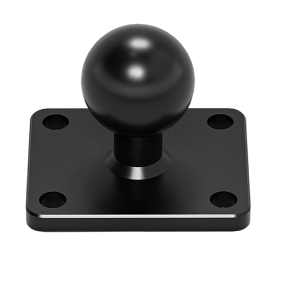 Mount Bracket Aluminum Square Mounting Base with 25mm Ball Head Adapter